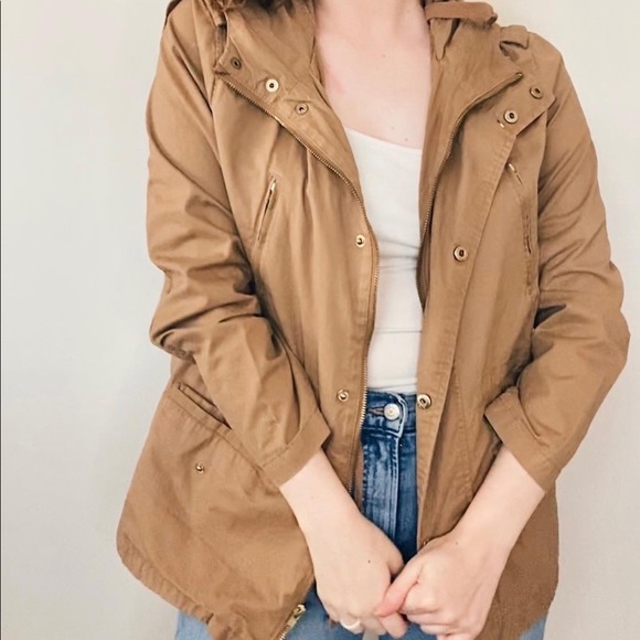 Love Tree Jackets & Blazers - Love Tree Brown Hooded Jacket